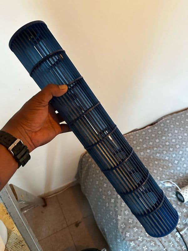 Rotor de climatiseur propre après nettoyage complet par SCMOI